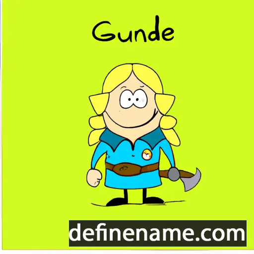 cartoon of the name Gunhilde