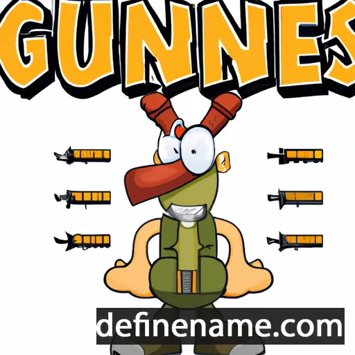 cartoon of the name Gunlies