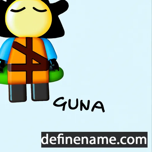 cartoon of the name Gunná