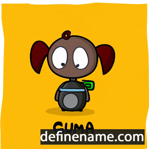 cartoon of the name Gunna