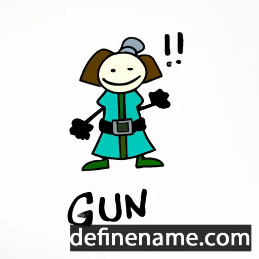 cartoon of the name Gunnil