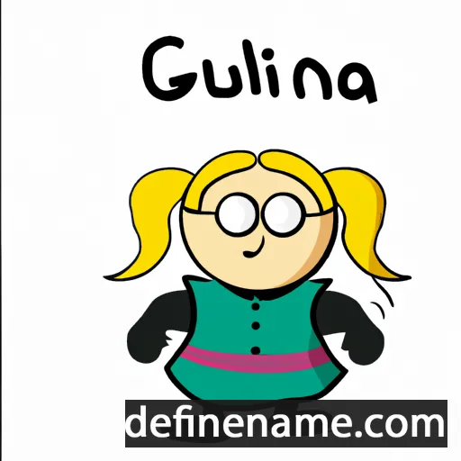 cartoon of the name Gunnila