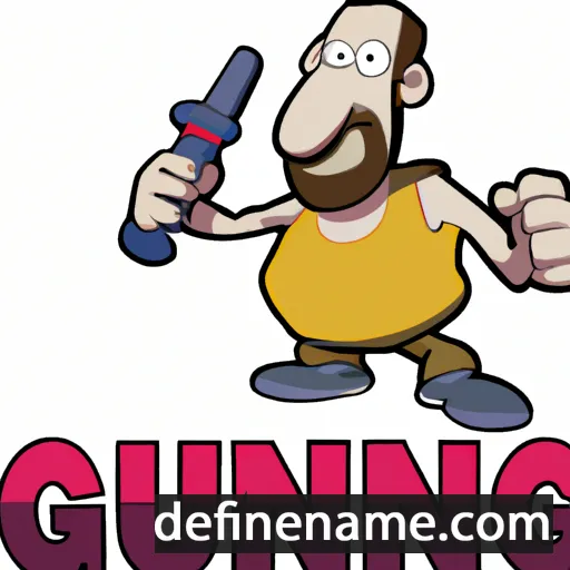 cartoon of the name Gunning