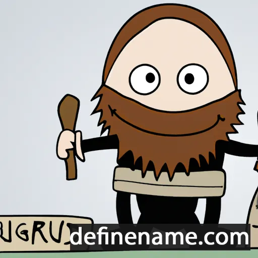 cartoon of the name Gunnþrúðr