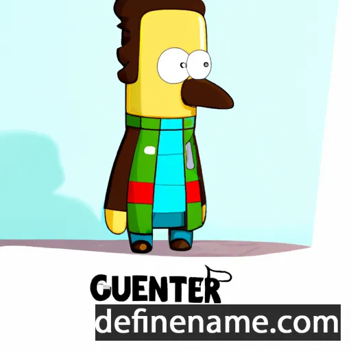 cartoon of the name Guntero