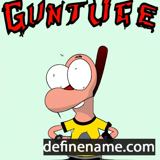 cartoon of the name Guntheuc