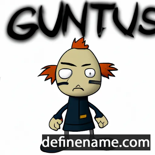 cartoon of the name Guntis