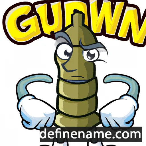 cartoon of the name Gunwor