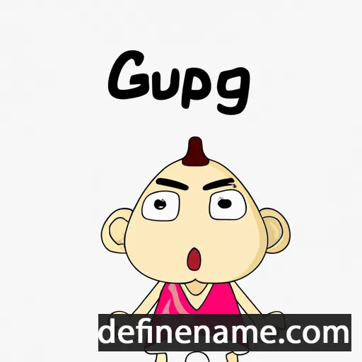 cartoon of the name Guoping