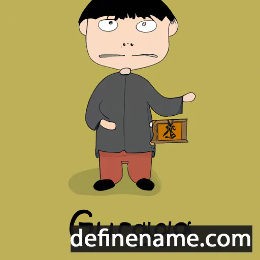 cartoon of the name Guoqiang