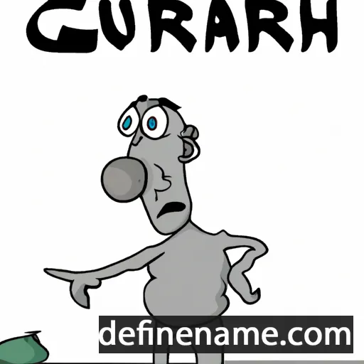 cartoon of the name Gurban