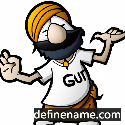 cartoon of the name Guru