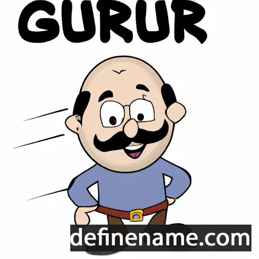 cartoon of the name Gurur