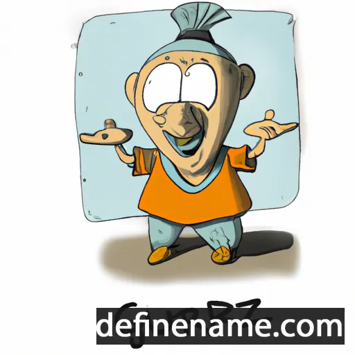 cartoon of the name Guruzne