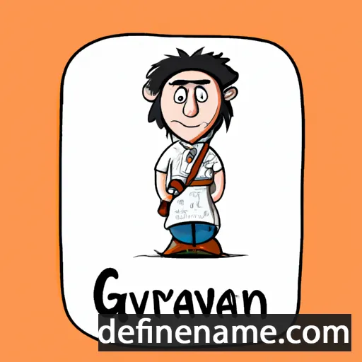 cartoon of the name Gurvan