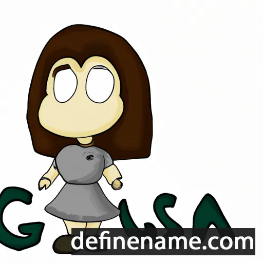 cartoon of the name Gusia