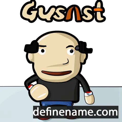 cartoon of the name Gustanu