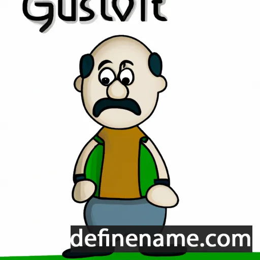 cartoon of the name Gustavi