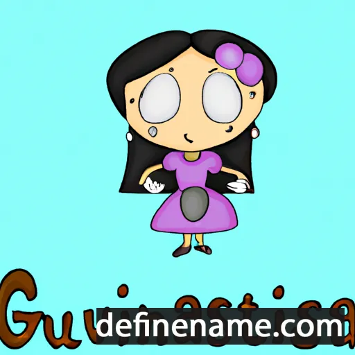 cartoon of the name Gustavina