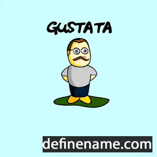 cartoon of the name Gustawa