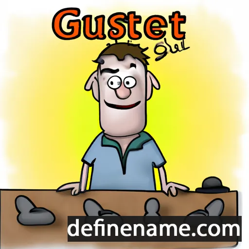 cartoon of the name Gusten