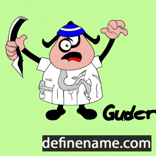 cartoon of the name Guðbiǫrg