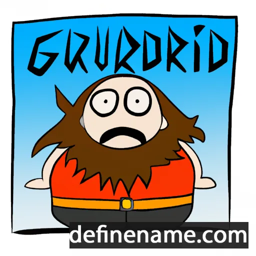 cartoon of the name Guðbjǫrg