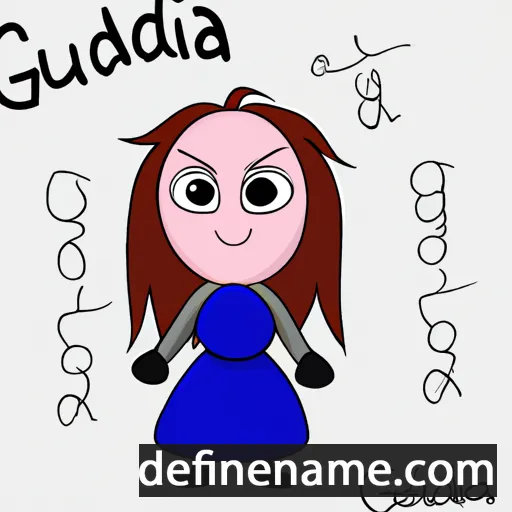 cartoon of the name Guðjóna