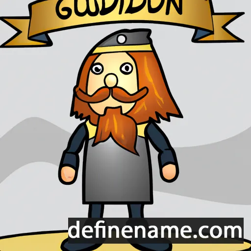 cartoon of the name Guðjohn