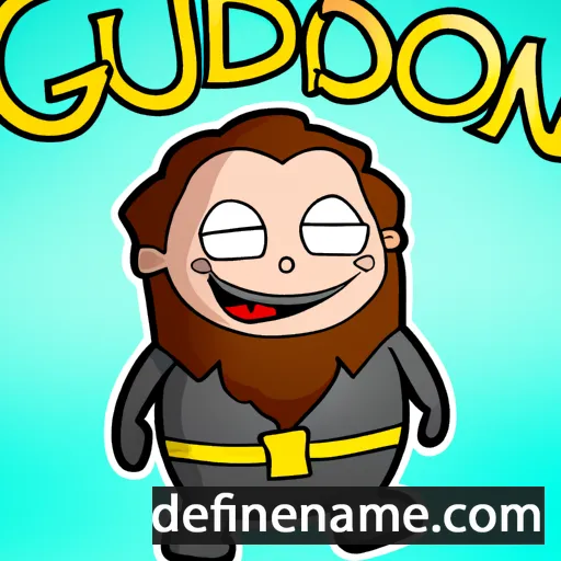 cartoon of the name Guðmon