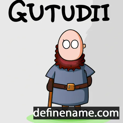 Guðniútr cartoon