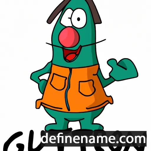 cartoon of the name Guttorm