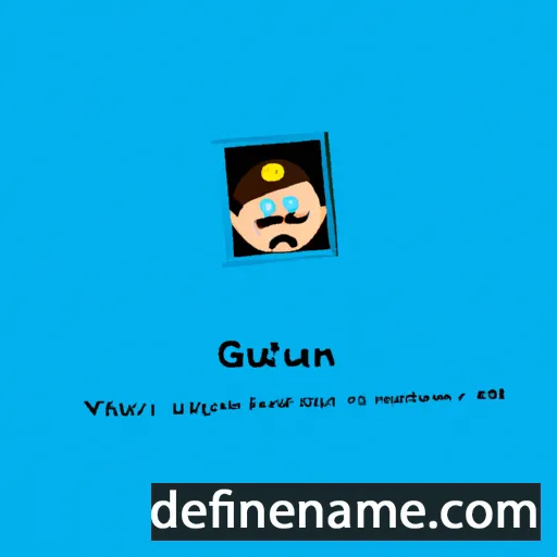 cartoon of the name Guylain