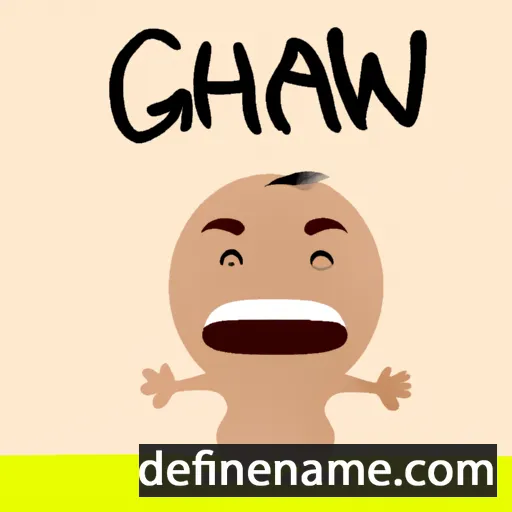 cartoon of the name Gwaai