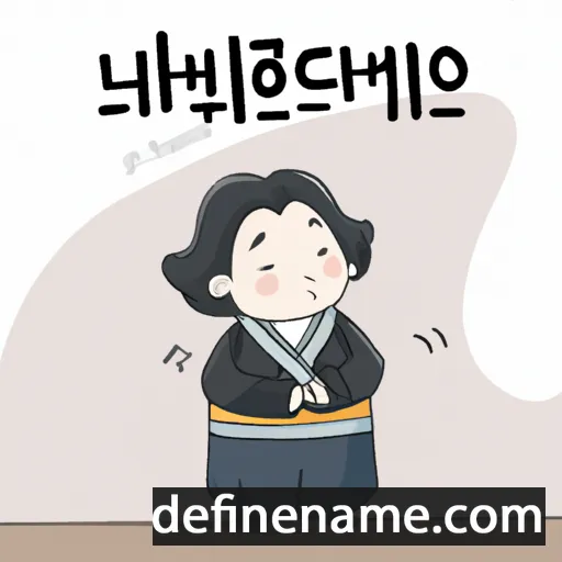 cartoon of the name Gwang-hyeon