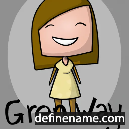 cartoon of the name Gwenanwy