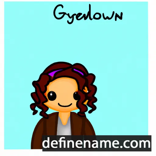 cartoon of the name Gwendalyn