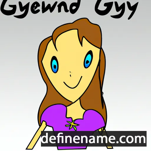 cartoon of the name Gwendalynn