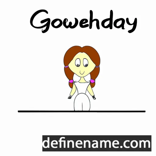 cartoon of the name Gwendolyna