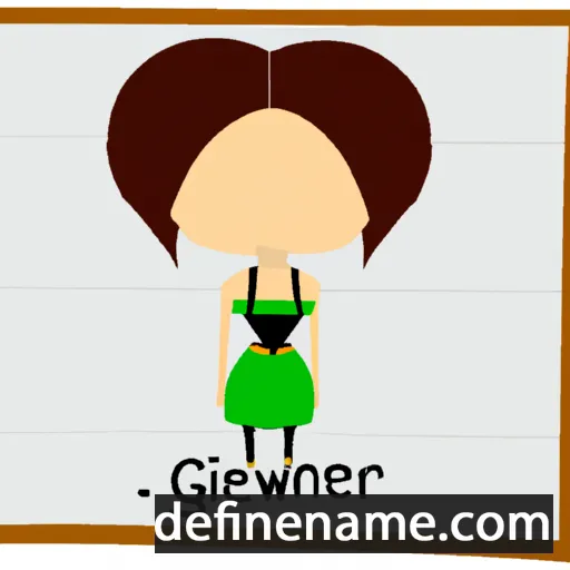 cartoon of the name Gwenifer