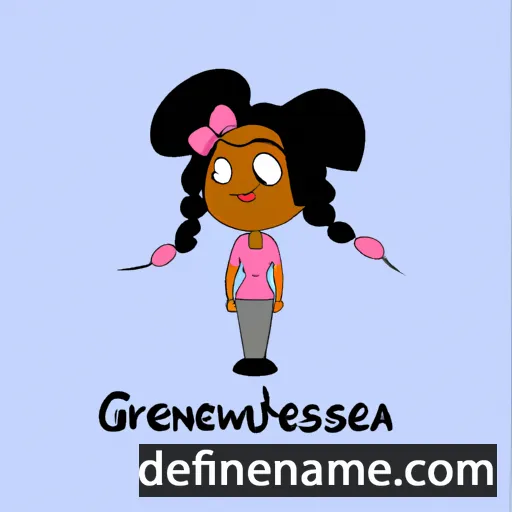 cartoon of the name Gwenisha