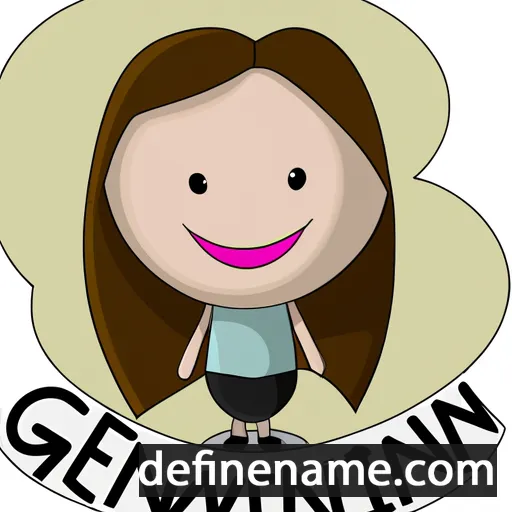 cartoon of the name Gwennina