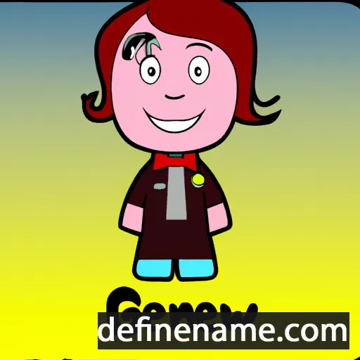 cartoon of the name Gwenno