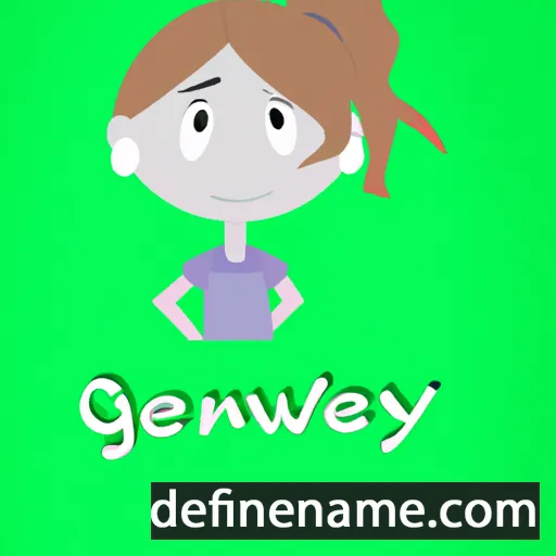 cartoon of the name Gwenny