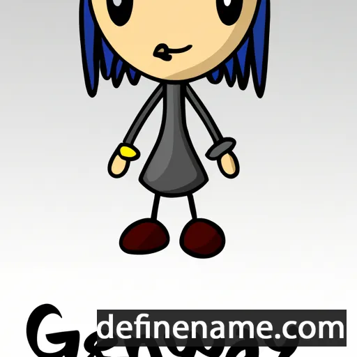 cartoon of the name Gwennyn