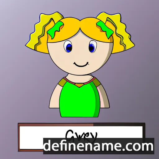 cartoon of the name Gwenydd