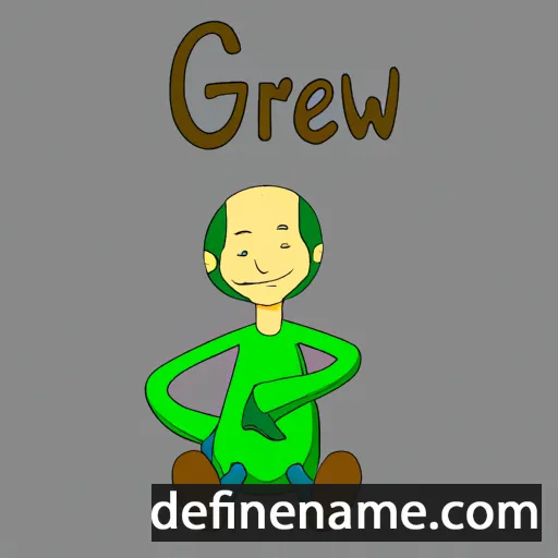 cartoon of the name Gwern