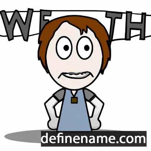 cartoon of the name Gweth