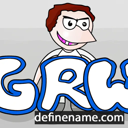 cartoon of the name Gwir