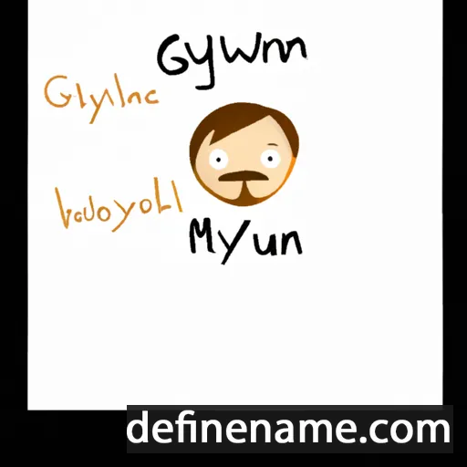 cartoon of the name Gwyllyn